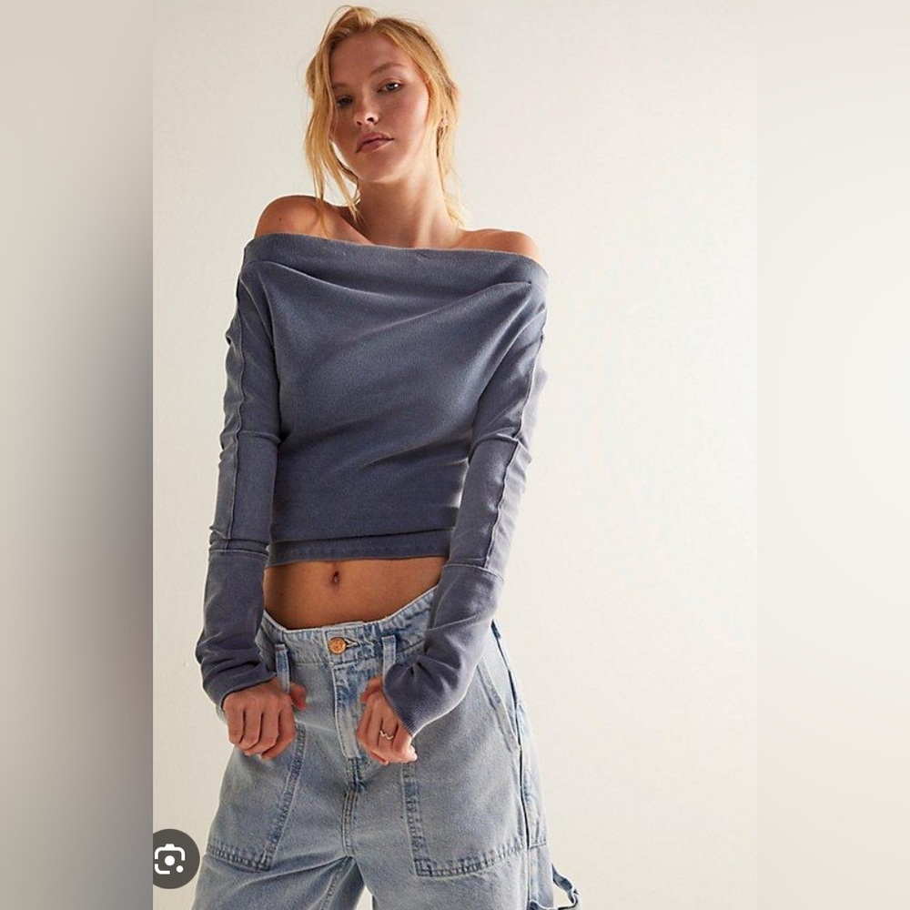 We the Free Gigi Long Sleeve in Blue